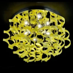 Strahlende Deckenleuchte YELLOW 70 cm Ø