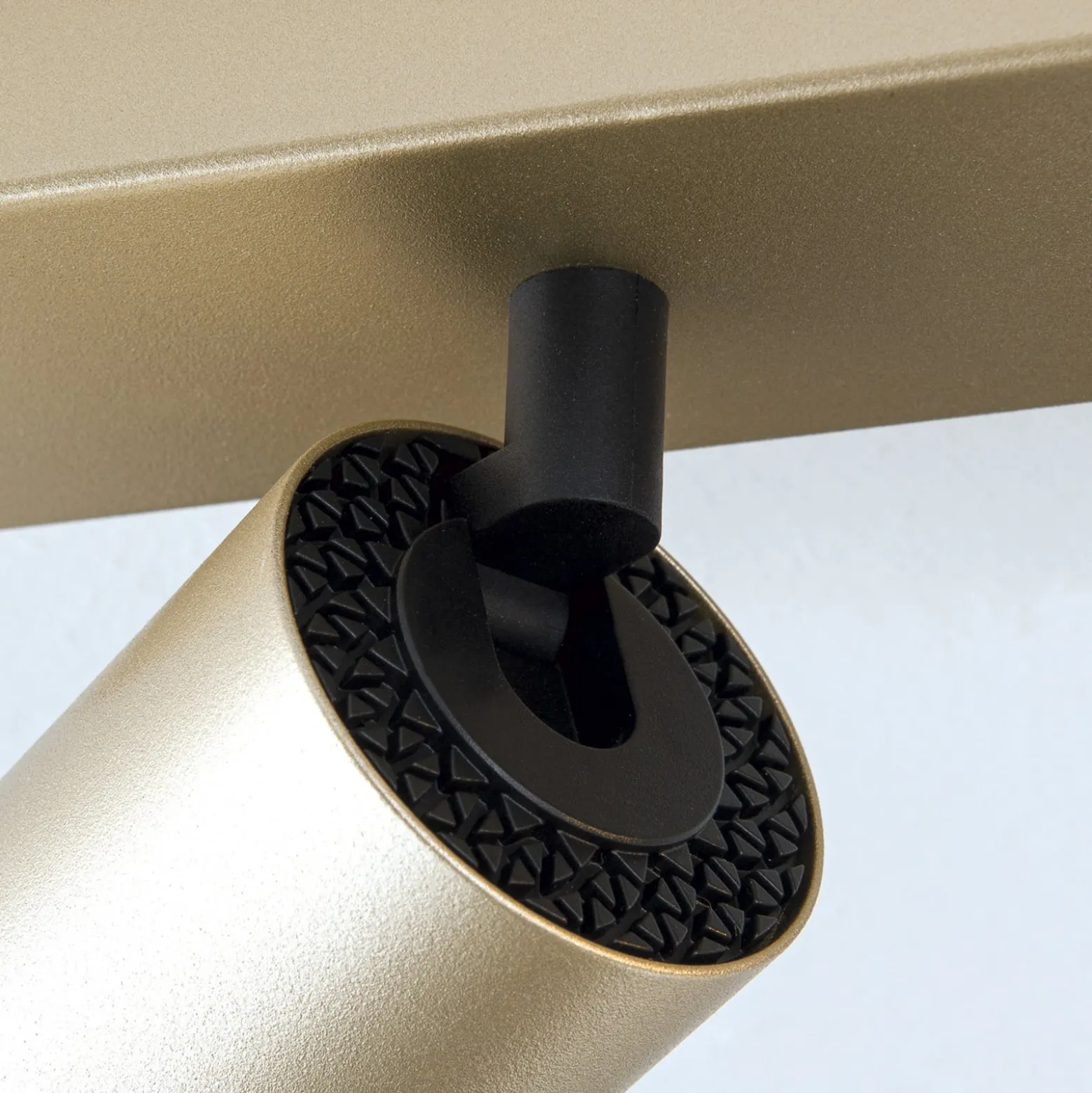 Strahler Sean, 4-flg., goldfarben, Metall, schwenkbar