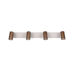 Strahler Taryn, braun, Länge 62 cm, 4-flg., Mini-GU10