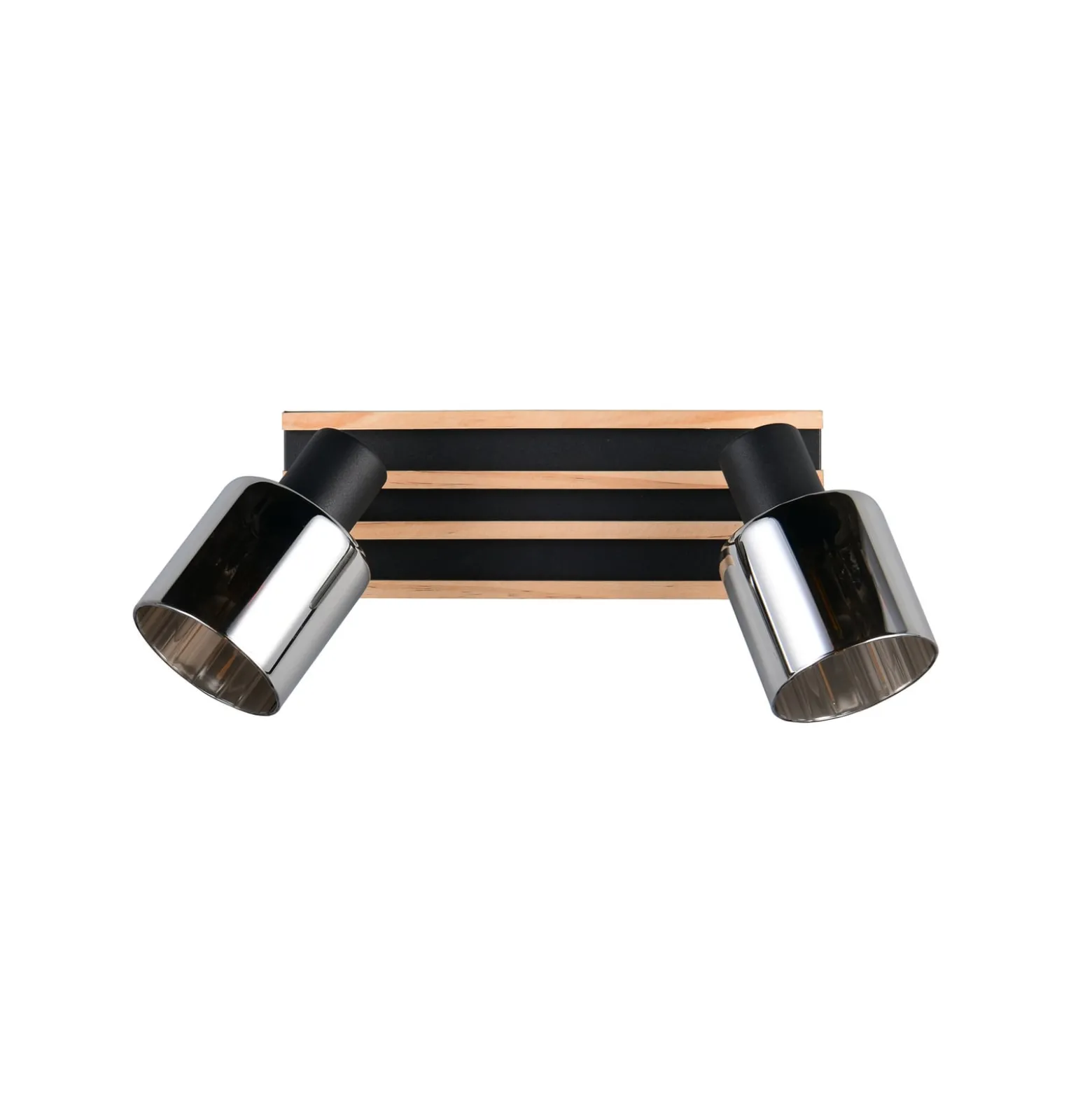 Strahler Travia, Länge 39 cm, 2-flammig, schwarz/rauchgrau