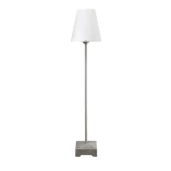 Terrassenleuchte Lucca, grau, Höhe 130 cm, Metall, IP44