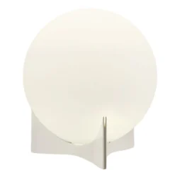 Terzani Tischleuchte Oscar, weiß, Ø 20 cm, Glas