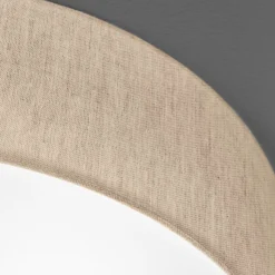 Textil-Deckenleuchte Thor, sand, Ø 40cm