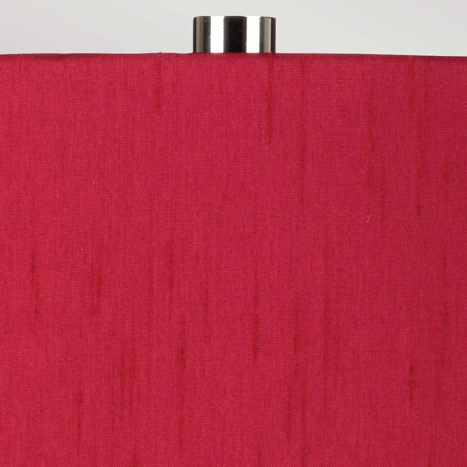 Textil-Tischlampe Isla nickel poliert/rot