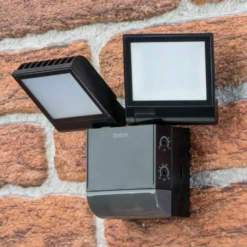 Theben LED-Außenwandleuchte theLeda S17-100, schwarz Sensor