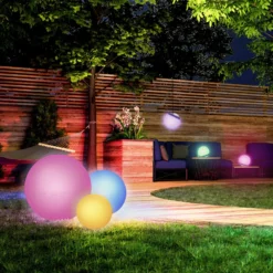 tint Calluna Solar LED-Kugel, CCT, RGB, Ø 35 cm