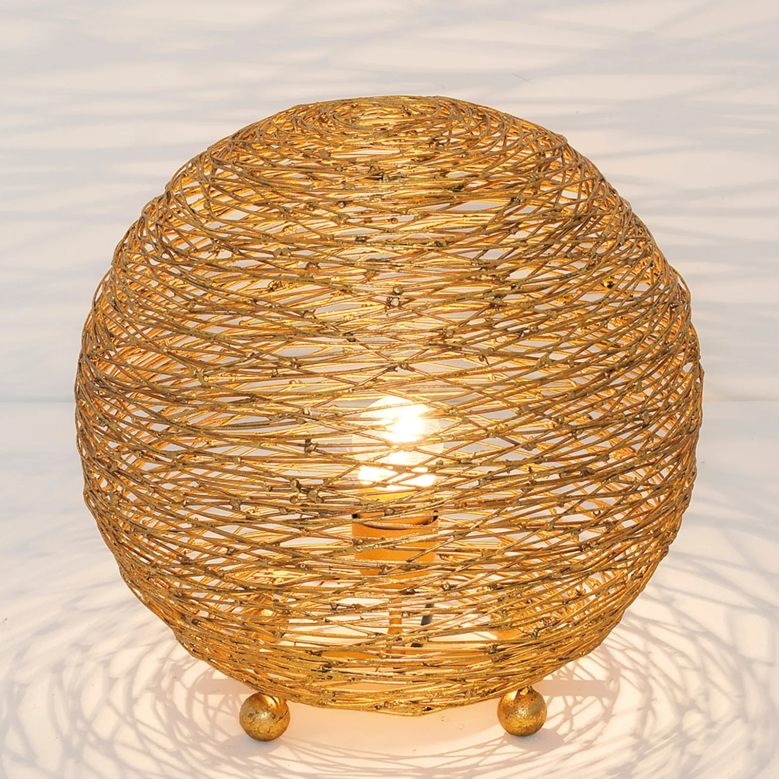 Tischlampe Campano, gold, 30 cm
