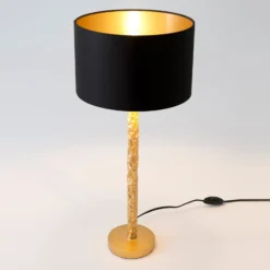 Tischlampe Cancelliere Rotonda schwarz/gold 57 cm