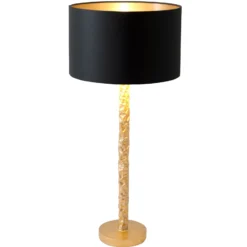 Tischlampe Cancelliere Rotonda schwarz/gold 57 cm