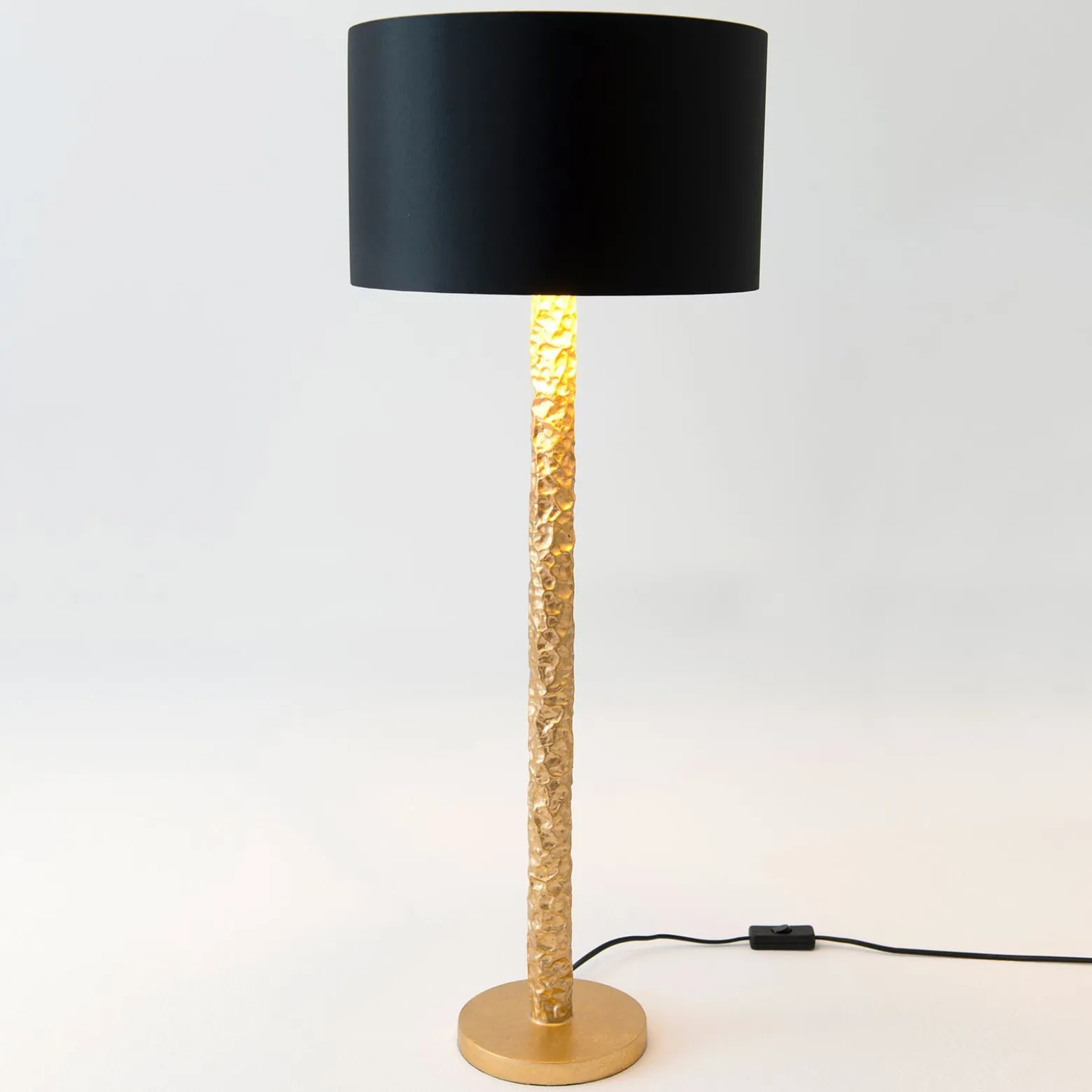 Tischlampe Cancelliere Rotonda schwarz/gold 79 cm