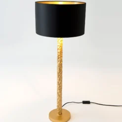 Tischlampe Cancelliere Rotonda schwarz/gold 79 cm