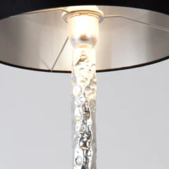 Tischlampe Cancelliere Rotonda schwarz/silber 79cm