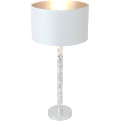 Tischlampe Cancelliere Rotonda weiß/silber 57 cm