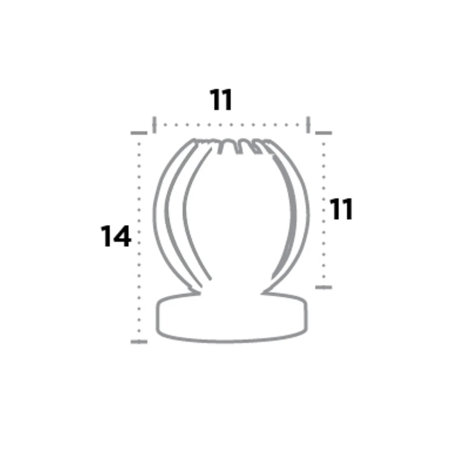 Tischlampe Claw mit Touchfunktion, Schirm rauch