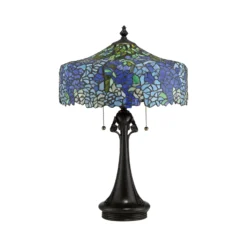 Tischlampe Cobalt im Tiffany-Design