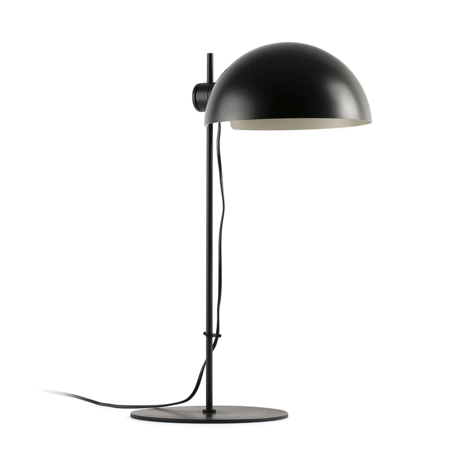 Tischlampe Dominica, schwarz matt, Stahl, Höhe 53 cm