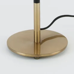 Tischlampe ENZIO, schwarz/gold, Höhe 59 cm Metall/Kunststoff