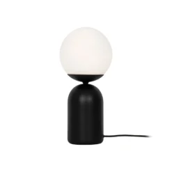 Tischlampe Erietta, schwarz