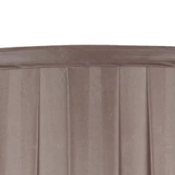 Tischlampe Greyson mit Textilschirm in Braun