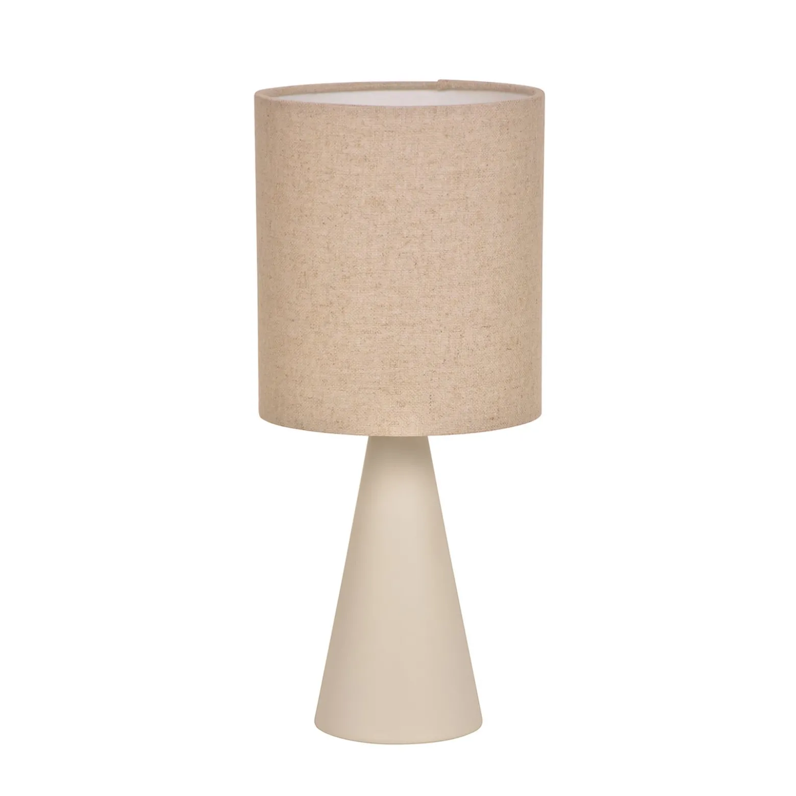 Tischlampe Sally, elfenbeinfarben/beige Höhe 33 cm Metall