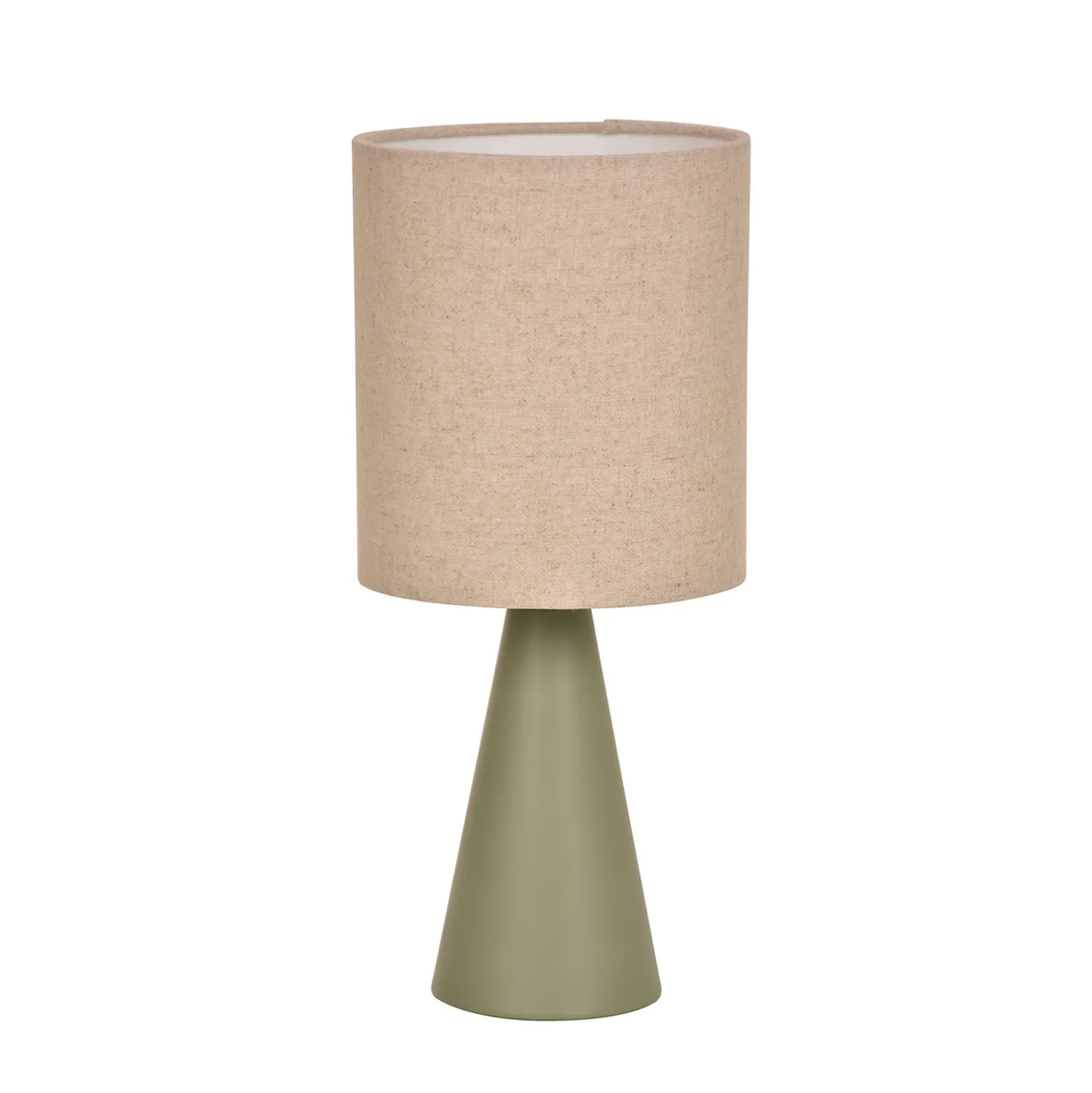 Tischlampe Sally, lichen/beige Höhe 33 cm Metall/Stoff