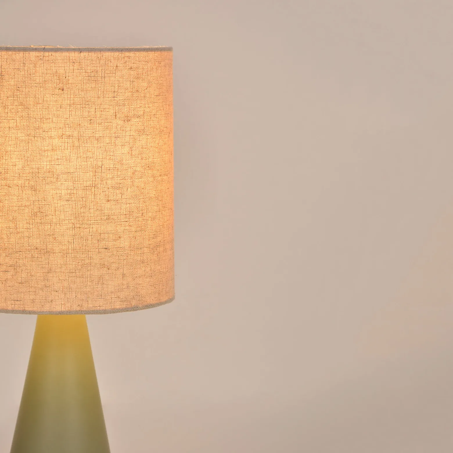Tischlampe Sally, lichen/beige Höhe 33 cm Metall/Stoff