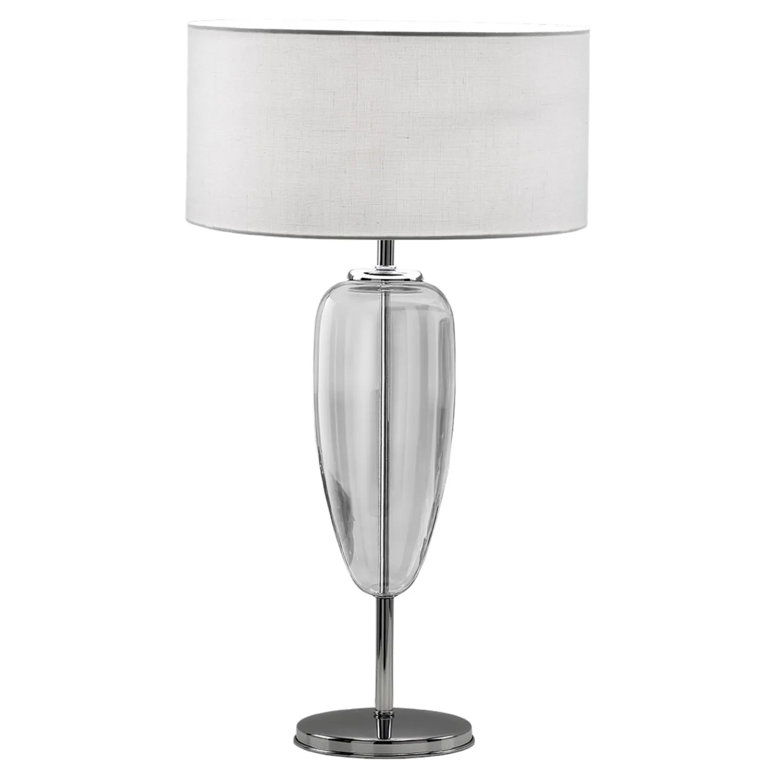 Tischlampe Show Ogiva, Glaselement klar, Höhe 82 cm