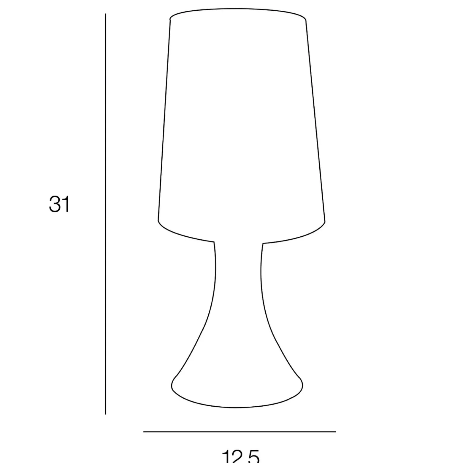 Tischlampe Tilt, aluminium/weiß Höhe 31 cm, Metall/Baumwolle