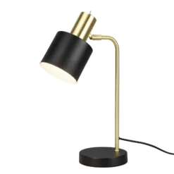 Tischleuchte Adam, einflammig, schwarz/gold