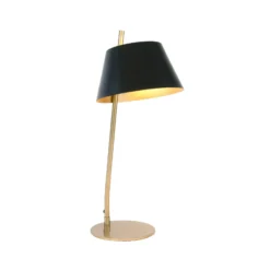 Tischleuchte ADEA, schwarz/gold, Höhe 61 cm, Metall, E27