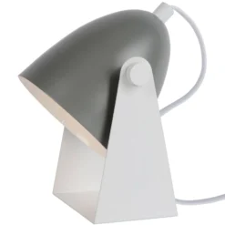Tischleuchte Chago aus Metall, grau