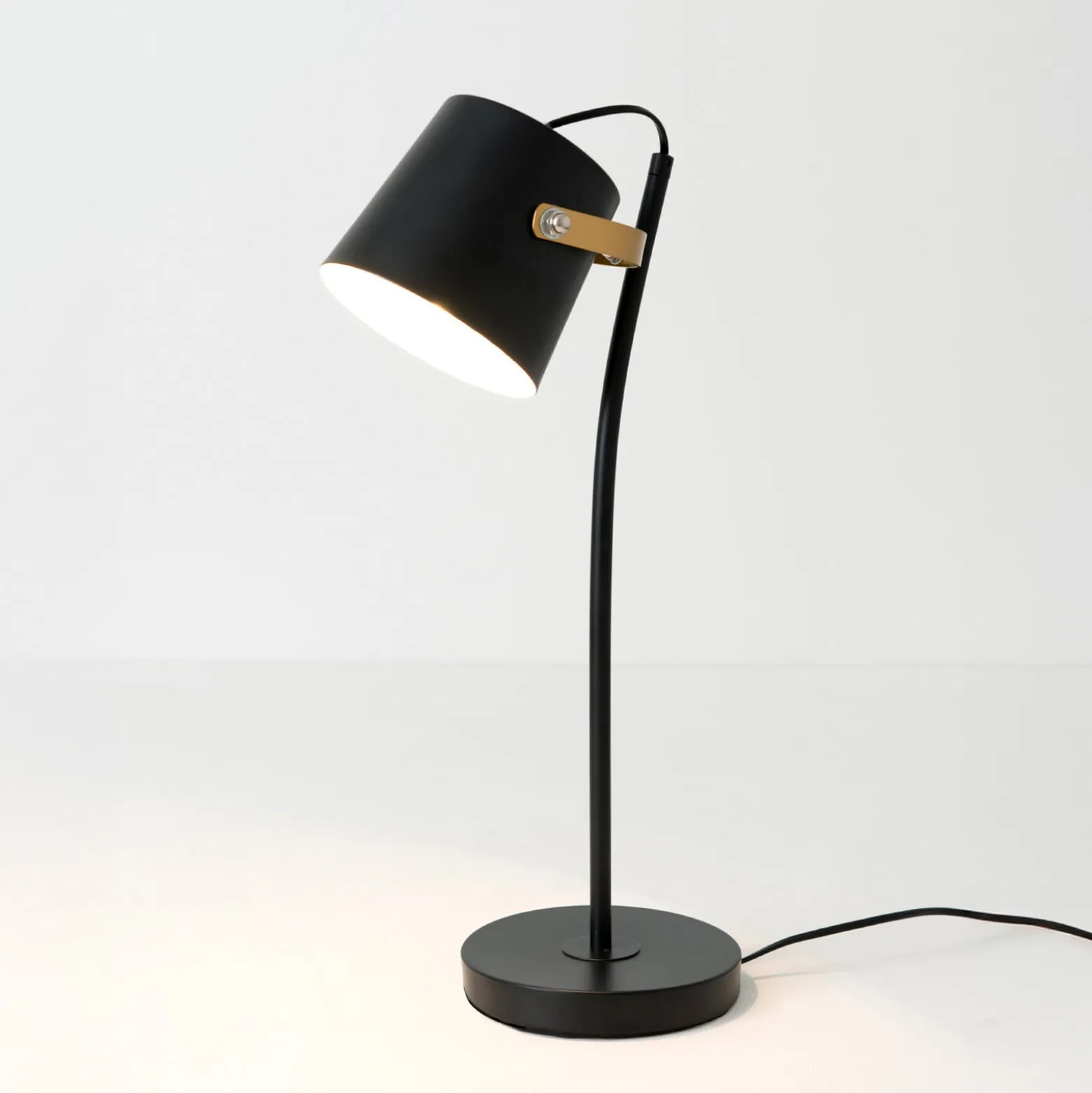 Tischleuchte ESPERTO, schwarz, Höhe 53 cm, Metall, E27