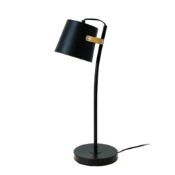 Tischleuchte ESPERTO, schwarz, Höhe 53 cm, Metall, E27