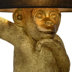 Tischleuchte Extravaganza Chimp, gold/schwarz