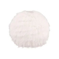 Tischleuchte Furry, Höhe 24 cm, sandfarben, Synthetik-Plüsch