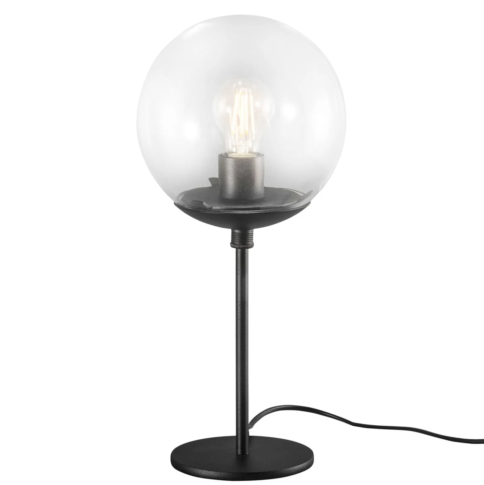 Tischleuchte Global Ø 20 cm schwarz