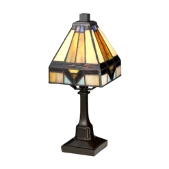 Tischleuchte Holmes im Tiffany-Design
