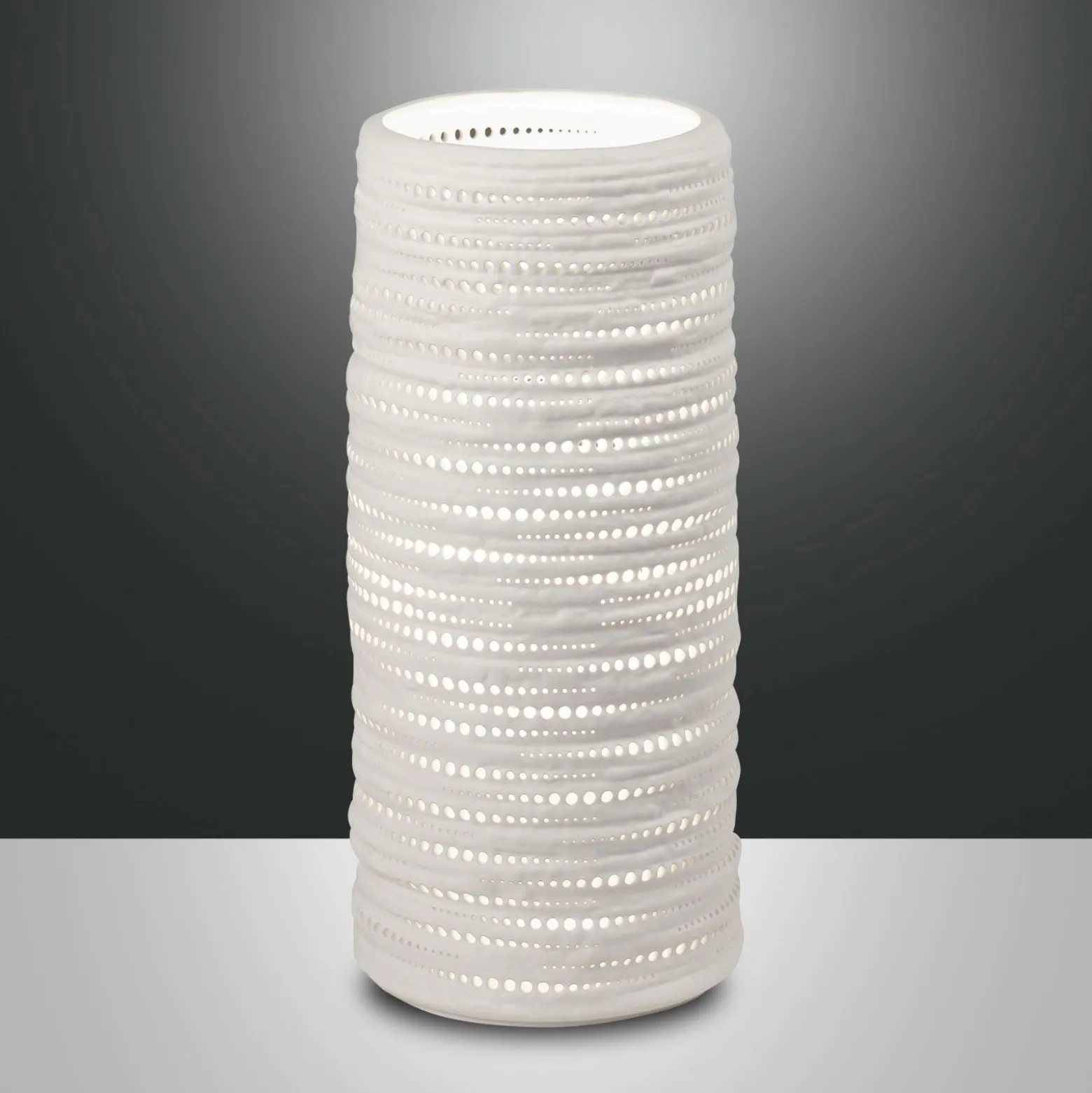 Tischleuchte Marbella aus Keramik, Höhe 25 cm