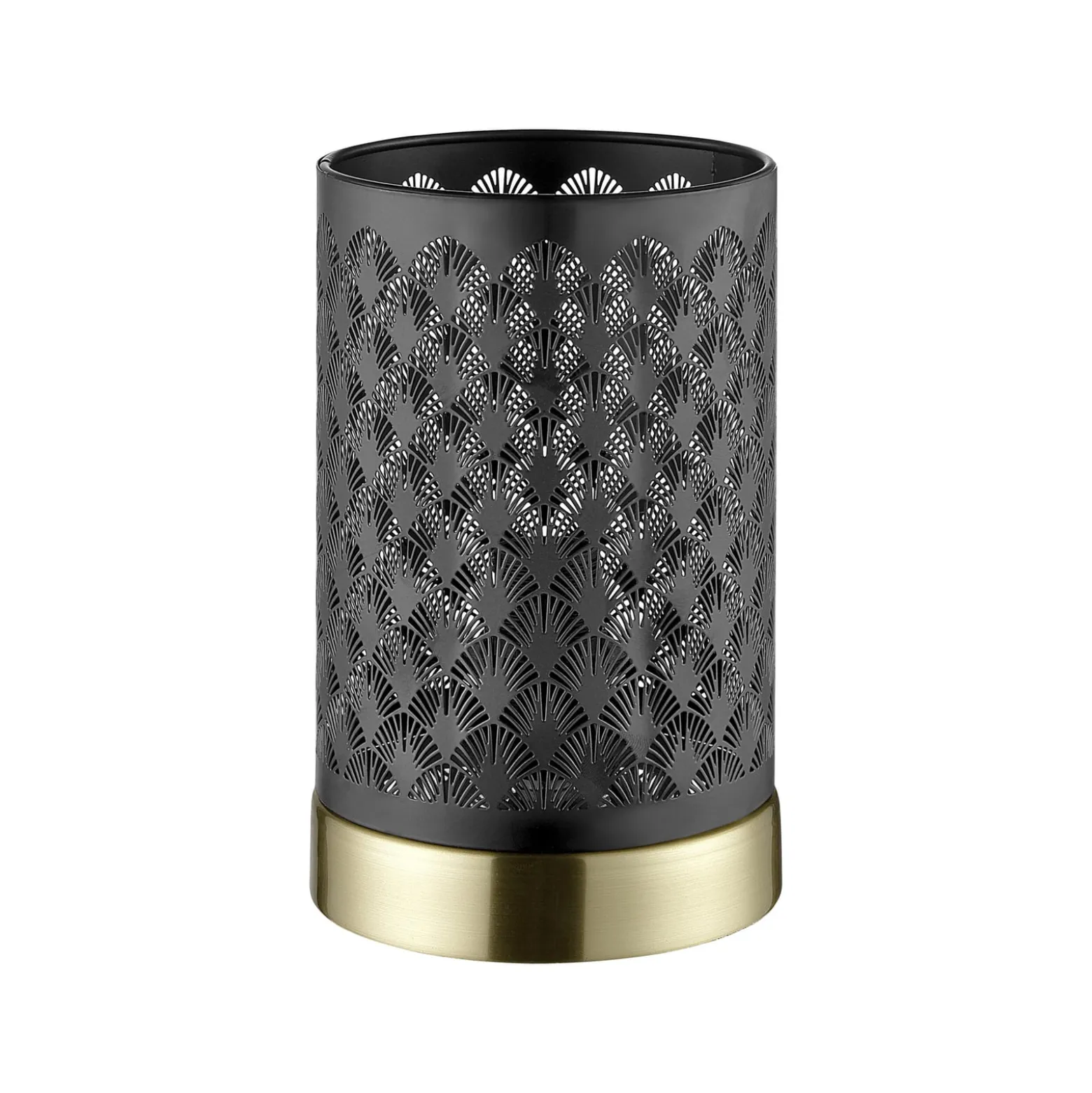 Tischleuchte Neolia, Höhe 19 cm, schwarz/goldfarben, Metall