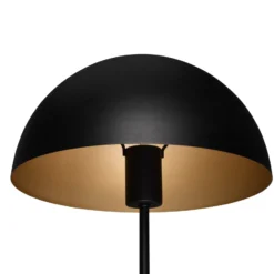 Tischleuchte Nola, schwarz/gold, Höhe 45 cm, Metall