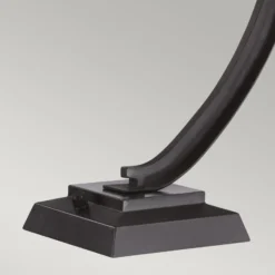 Tischleuchte Pomeroy, Höhe 55 cm, bronze, Glas, Stahl