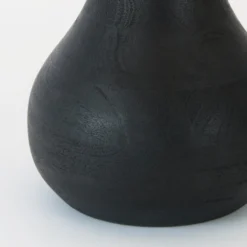 Tischleuchte RODOLFO, schwarz/grau, Höhe 63 cm, Holz/Chintz
