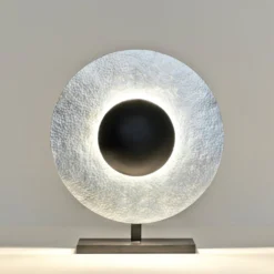 Tischleuchte Satellite Höhe 52cm silber/schwarz
