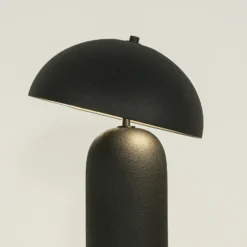 Tischleuchte 23006, schwarz, Keramik, Höhe 48 cm, E27