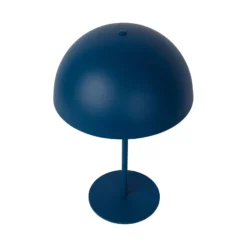 Tischleuchte Siemon aus Stahl, Ø 25 cm, blau