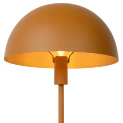Tischleuchte Siemon aus Stahl, Ø 25 cm, ockergelb