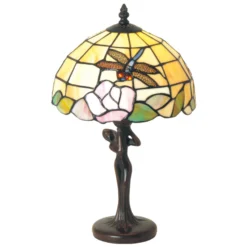 Tischleuchte Sirin im Tiffany-Stil