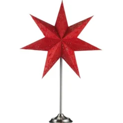Tischleuchte Stern Aratorp in Rot, 45 x 64 cm
