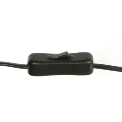 Tischleuchte Sumba, schwarz, Bambus natur/schwarz, E14