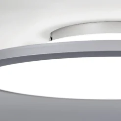 Titanfarbene LED-Deckenlampe Aria, dimmbar - 40 cm
